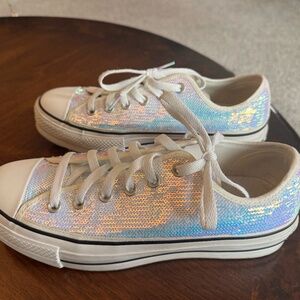 ✨ Converse Platform Low "Mini Sequins" - Iridescent ✨